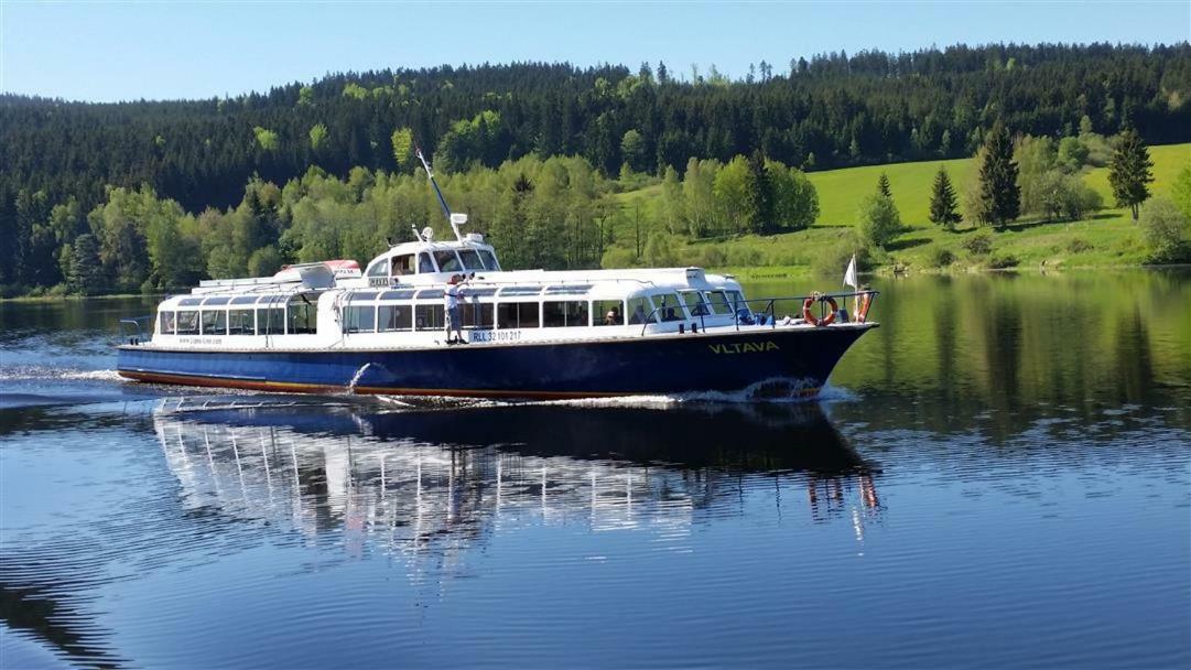 Отель Retro Chaty U Plaze Lipno Черна-в-Пошумави Экстерьер фото