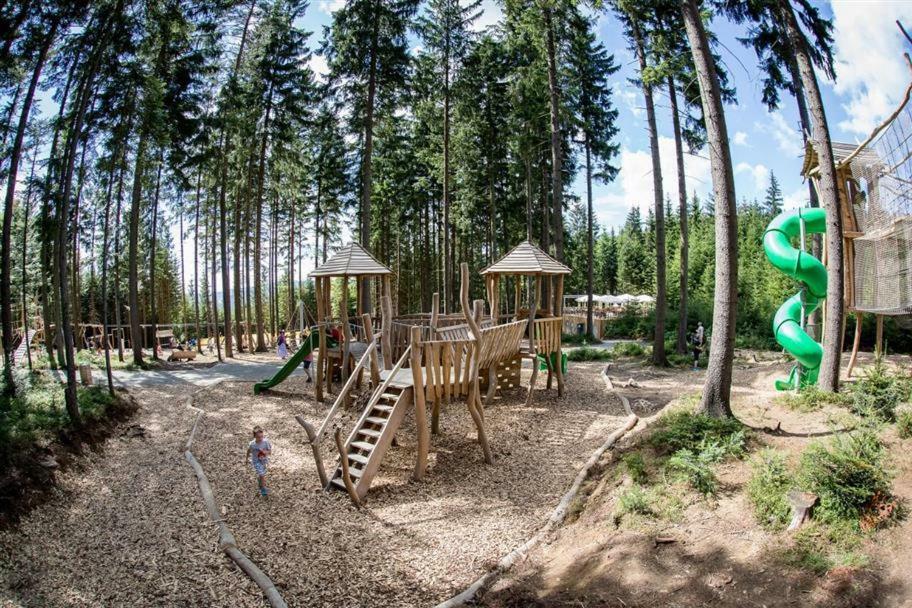 Отель Retro Chaty U Plaze Lipno Черна-в-Пошумави Экстерьер фото